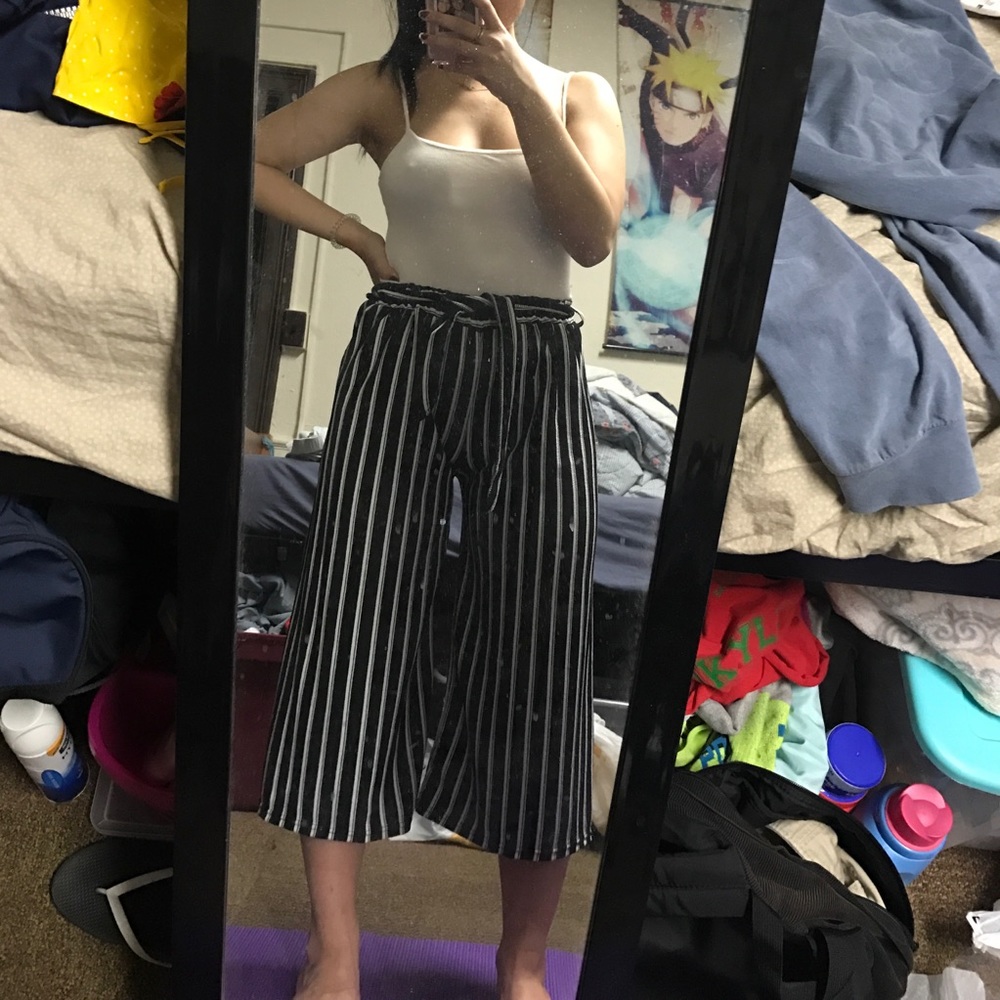 Striped culottes